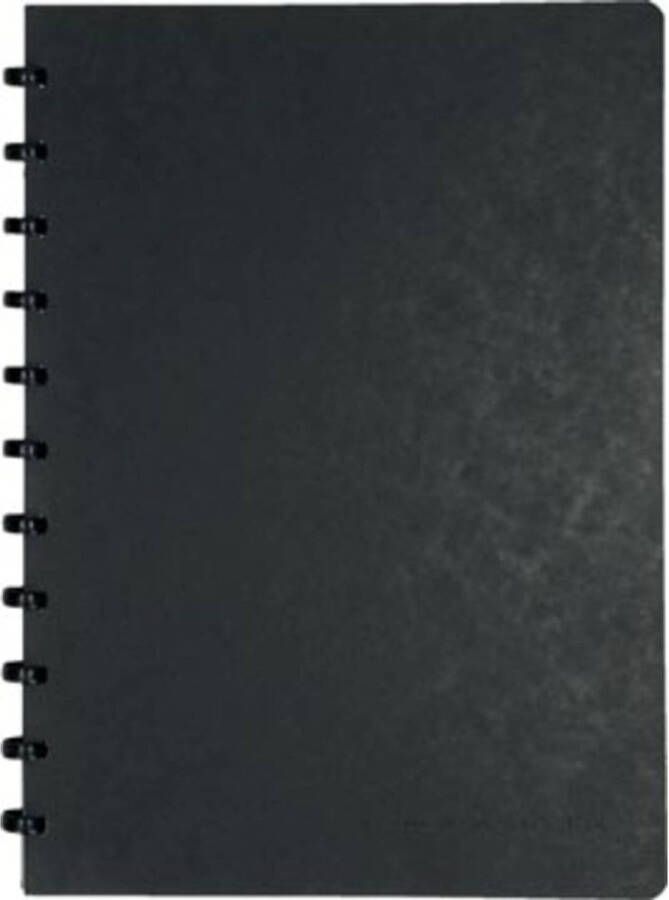 OfficeTown Atoma meetingbook ft A4 zwart geruit 5 mm