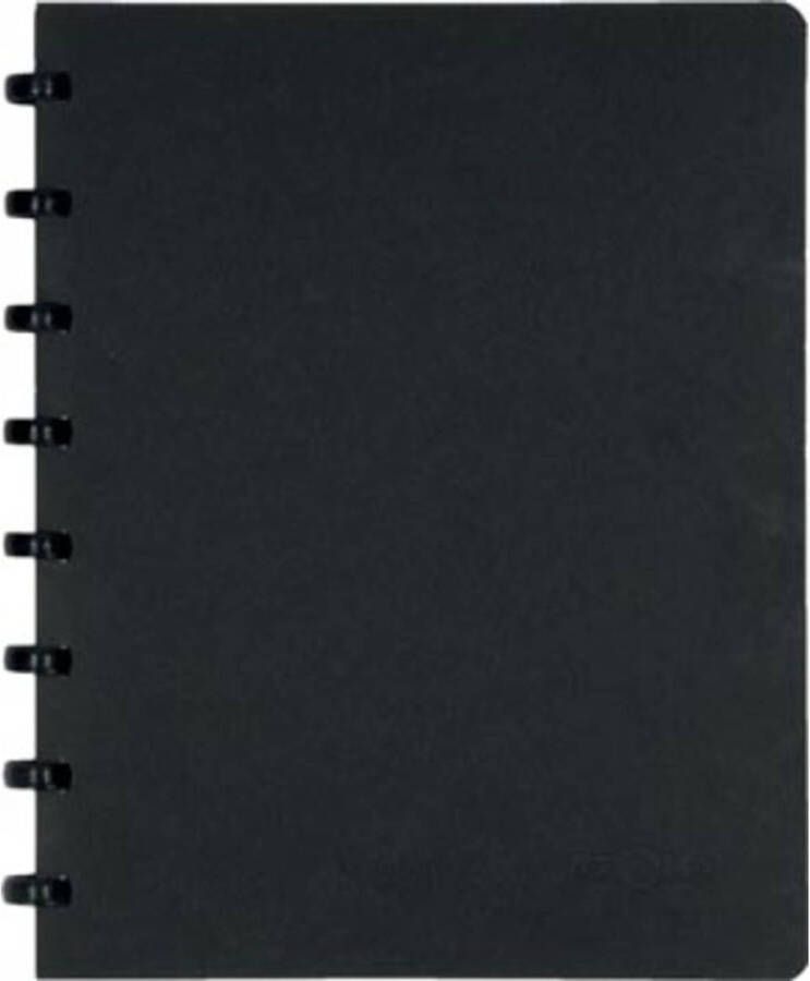 Atoma meetingbook ft A5 zwart geruit 5mm