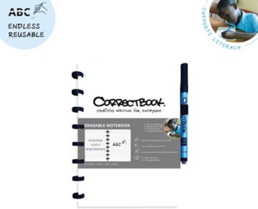 Paagman Correctbook A5 gelijnd herbruikbaar schrift wit