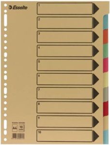 OfficeTown Esselte tabbladen 10 tabs karton van 275 g m²