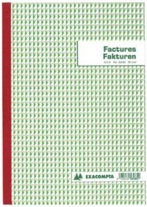 OfficeTown Exacompta factuurboek ft 21 x 29 7 cm tweetalig tripli (50 x 3 vel)