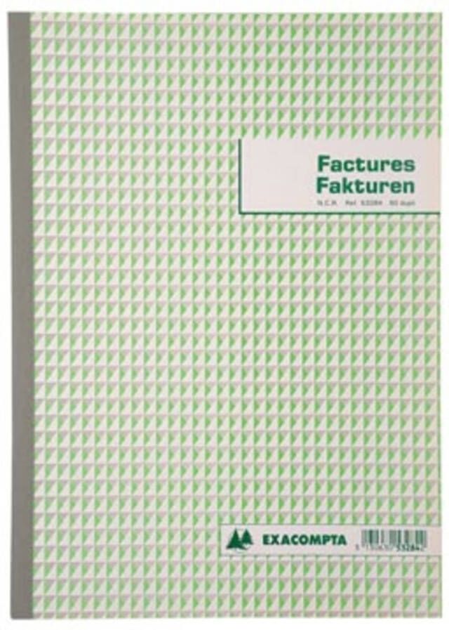 OfficeTown Exacompta factuurboek ft 29 7x21 cm tweetalig dupli (50 x 2 vel)