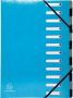 SupertargetShop Exacompta Iderama sorteermap 12 vakken met elastosluiting lichtblauw - Thumbnail 1
