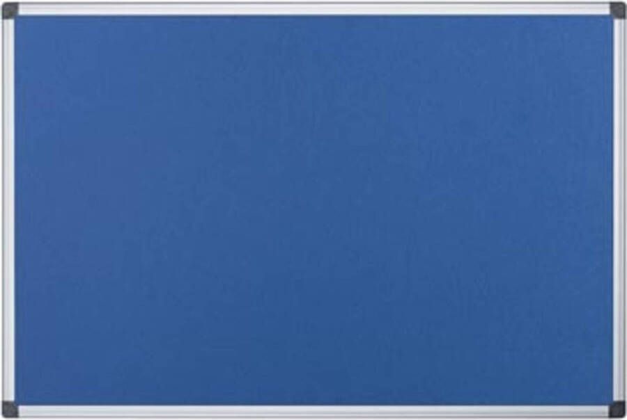 SupertargetShop Pergamy textielbord met aluminium frame ft 60 x 90 cm blauw