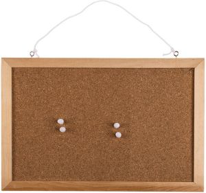Out of the Blue Prikbord incl. punaises 30 x 20 cm kurk Prikborden