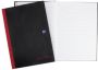 Oxford BLACK N&apos; RED gebonden boek 192 bladzijden ft A4 gelijnd - Thumbnail 1