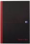 Oxford BLACK N&apos; RED gebonden boek 192 bladzijden ft A4 geruit 5 mm - Thumbnail 1