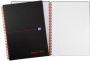 Oxford BLACK N&apos; RED spiraalblok kunststof 140 bladzijden ft A4 gelijnd - Thumbnail 1