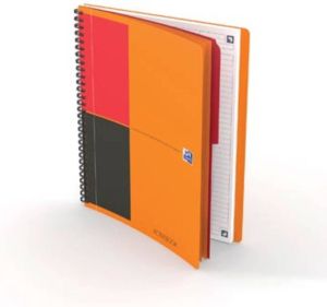 Oxford INTERNATIONAL activebook connect stevige kartonnen kaft oranje 160 bladzijden ft B5 gelijnd