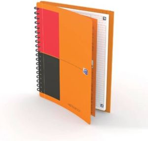 Oxford INTERNATIONAL meetingbook connect stevige kartonnen kaft oranje 160 bladzijden ft B5 gelijnd