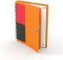 Oxford INTERNATIONAL meetingbook connect stevige kartonnen kaft oranje 160 bladzijden ft B5 gelijnd - Thumbnail 1