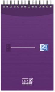 Oxford Office Essentials taskmanager 140 bladzijden ft 12 5 x 20 cm geassorteerde kleuren