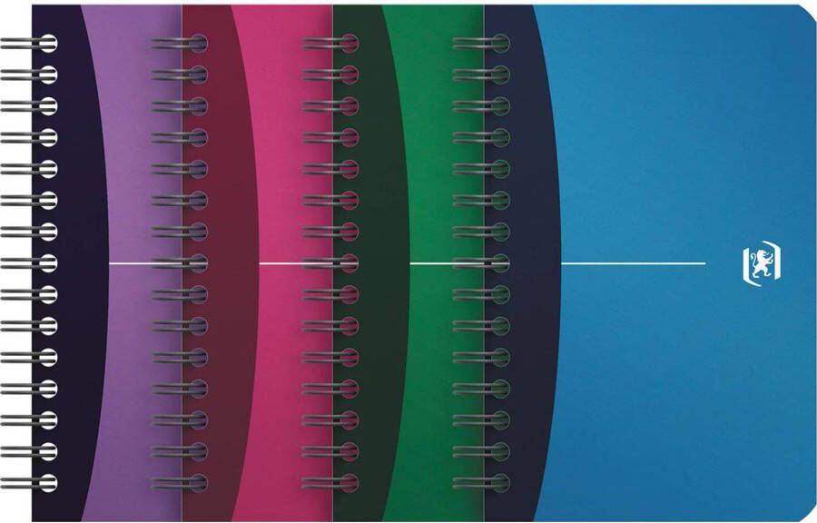 Oxford Office Urban Mix notitieboekje 180 bladzijden ft 11 x 17 cm geruit 5 mm geassorteerde kleuren 10 stuks