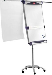 Nobo Flipover Classic Nano Clean mobiel met uitschuifbare armen staal
