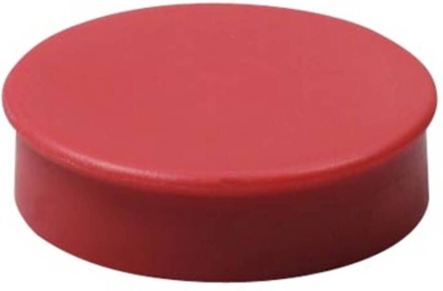 Paagman Nobo magneten diameter van 20 mm rood blister van 8 stuks