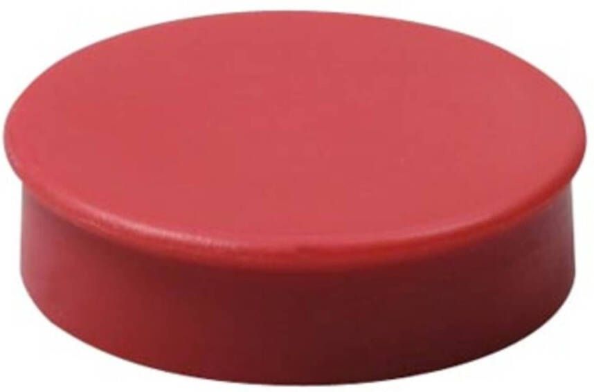 Paagman Nobo magneten diameter van 30 mm rood blister van 4 stuks