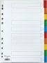 Pergamy tabbladen met indexblad ft A4 11-gaatsperforatie geassorteerde kleuren 10 tabs 25 stuks - Thumbnail 1