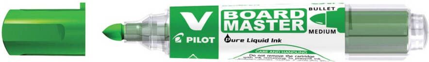 Pilot whiteboardmarker V-Board Master M medium 2 3 mm groen 10 stuks