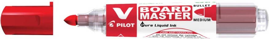 Pilot V-Board Master whiteboardmarker ronde punt 2 3 mm rood 10 stuks