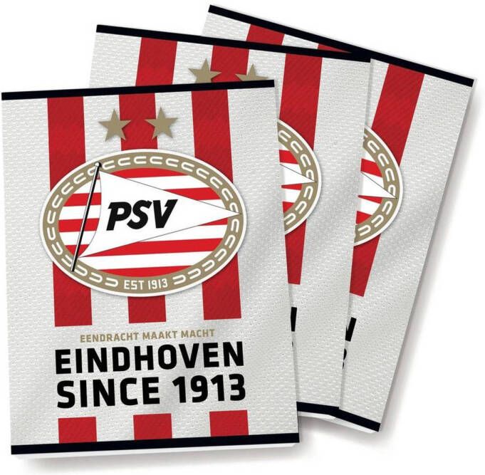 PSV Schrift A5 gelijnd: 3-pack