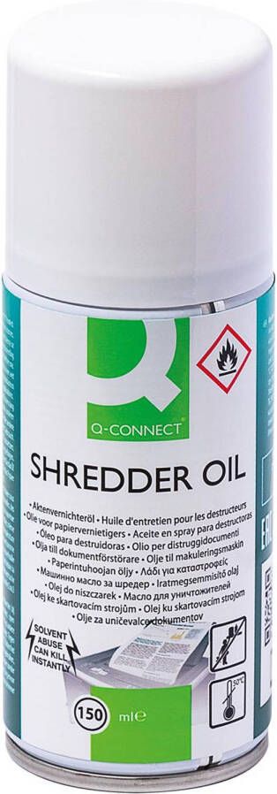Q-CONNECT olie voor papiervernietigers 150 ml 12 stuks