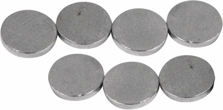 Rayher Hobby Magneten rond grijs 20x stuks 6 x 1 mm Hobby artikelen Magneten