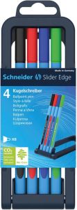 Schneider Balpen Slider Edge XB opstelbare box van 4 stuks in geassorteerde kleuren