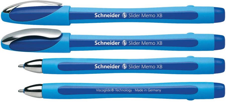 Schneider Balpen Slider Memo extra breed blauw