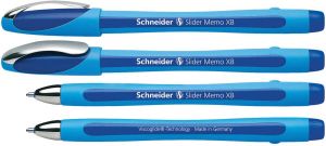 Schneider balpen Slider Memo XB 1 4mm kogelbreedte blauw