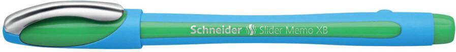 Schneider balpen Slider Memo XB 1 4mm kogelbreedte groen