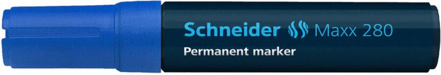 Schneider Marker Maxx 280 Permanent Beitelpunt Blauw