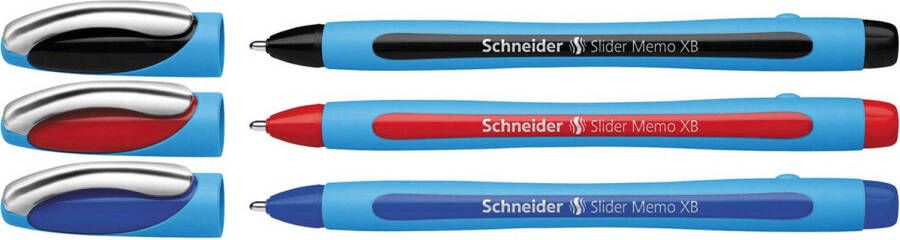 Schneider balpen Slider Memo XB 1 4mm kogelbreedte etui a 3 stuks