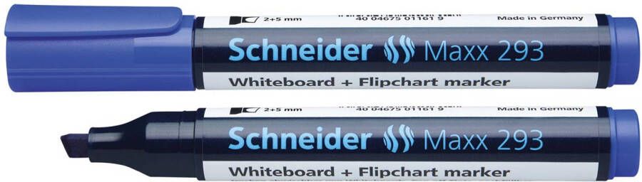 Schneider whiteboard + flipchart marker Maxx 293 blauw 10 stuks