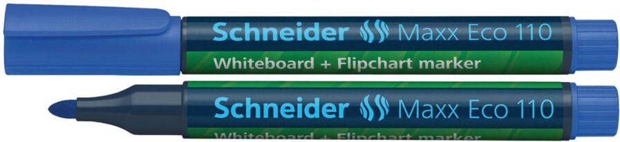 Schneider whiteboard + flipchart marker Maxx Eco110 blauw 10 stuks