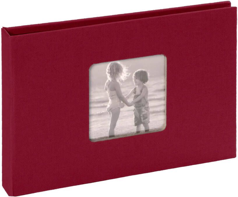 SecaDesign Fotoalbum insteek Vita diep rood 36 foto's 10x15 cm foto etui VIT3615DR