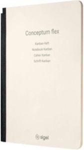 Sigel Notitieschrift Conceptum Flex A5 chamois 80gr kanban 4 talig 92blz softcover FSC