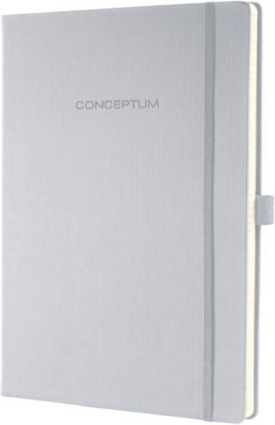 Sigel Notitieboek Conceptum Pure A4 Hardcover Gelinieerd Zilver
