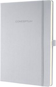 Sigel Notitieboek Conceptum Hardcover mooie Softwave oppervlakte light grey gelinieerd genummerde
