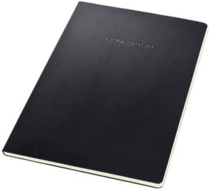 Sigel Schrijfblok CONCEPTUM softcover A5 zwart gelinieerd
