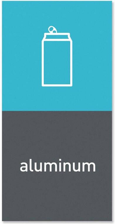 Simplehuman Afvalemmer Marker Magnetisch Aluminium Grijs