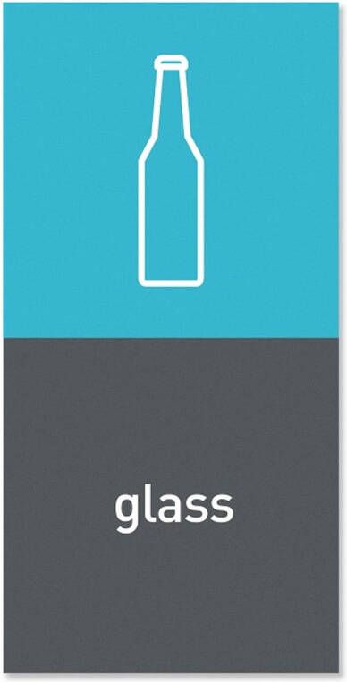 Simplehuman Afvalemmer Marker Magnetisch Glass- Grijs