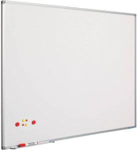 Smit Visual Whiteboard Softline profiel 8mm emailstaal wit