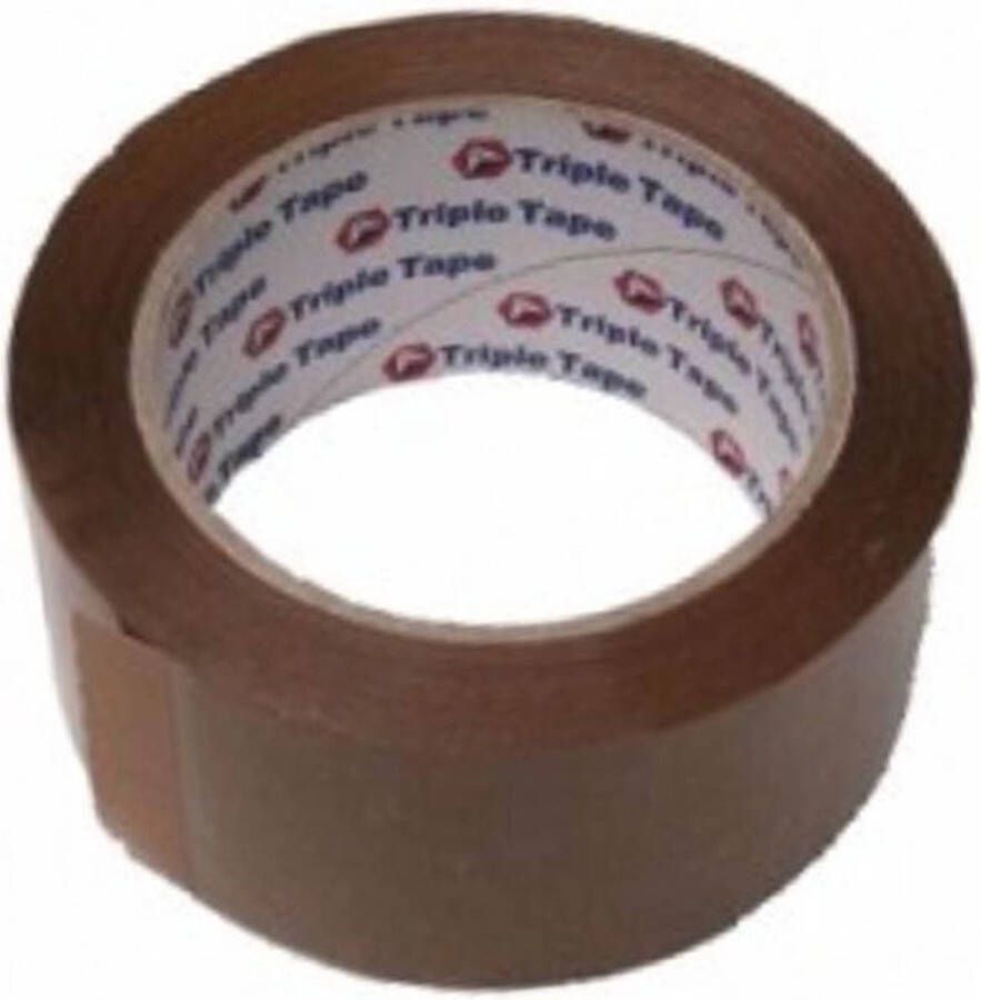 Merkloos Tape King Verpakkingstape Bruin 48 mm x 66 meter Per Rol