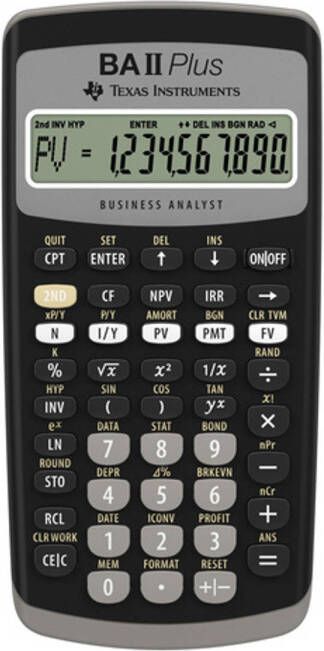 Texas Instruments Calculator financieel TI-BA II Plus
