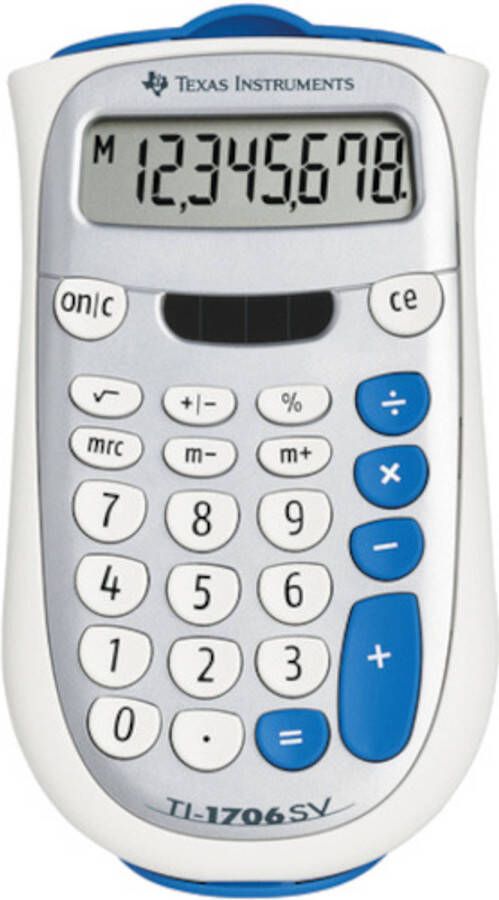 Texas Instruments rekenmachine 1706 SV 8 x 14 5 cm zilver wit