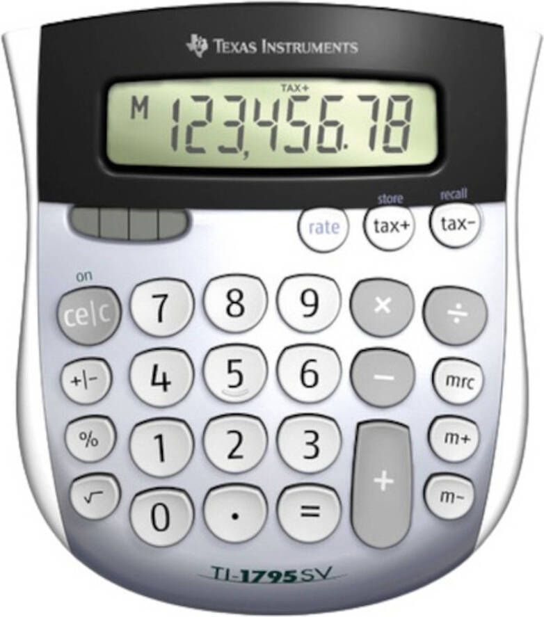 Texas Instruments rekenmachine 1795 SV 12 x 14 cm zilver zwart