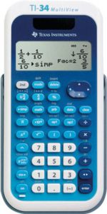 Texas Instruments Rekenmachine Ti-34mv 17 X 8 X 2 Cm Wit blauw