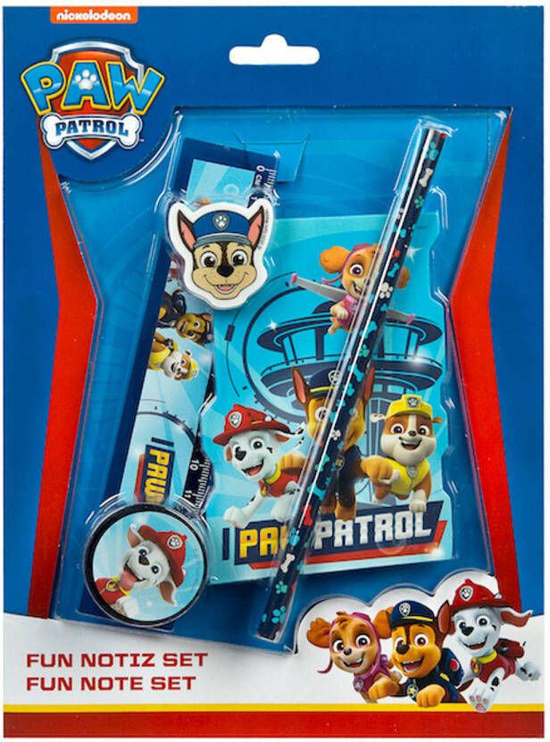 Undercover Paw Patrol Notitieset Set van 5 Stuks Kunststof Multicolor