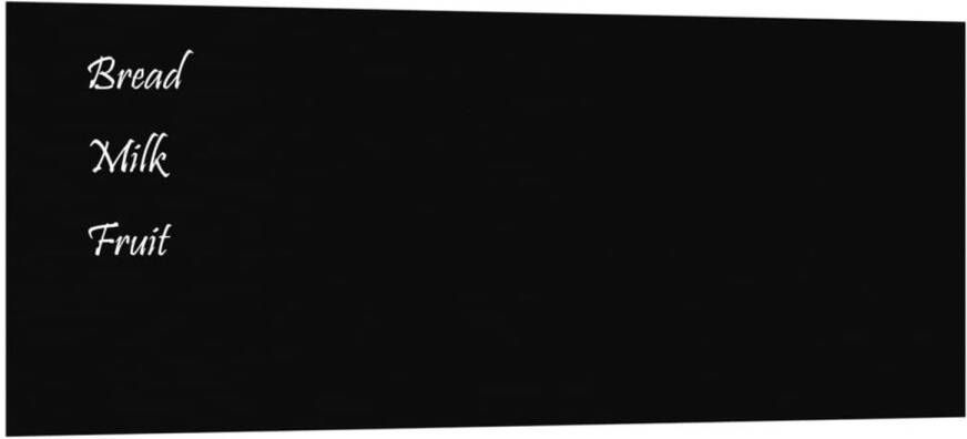 VidaXL Magneetbord voor aan de wand 100x40 cm gehard glas zwart