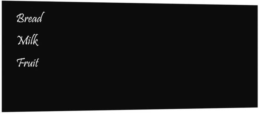 VidaXL Magneetbord voor aan de wand 80x30 cm gehard glas zwart